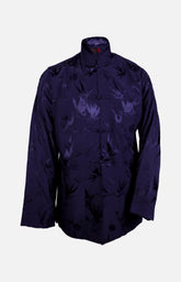 Silk Padded Jacket (Bamboo Leaves Pattern)