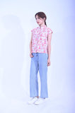 Line & Curve 紅葉棉亦袖上衣YL236-12