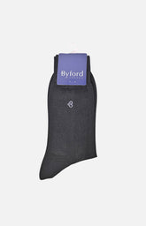 Byford提花絲光棉紳士襪