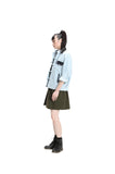 淺藍色女裝牛仔外套