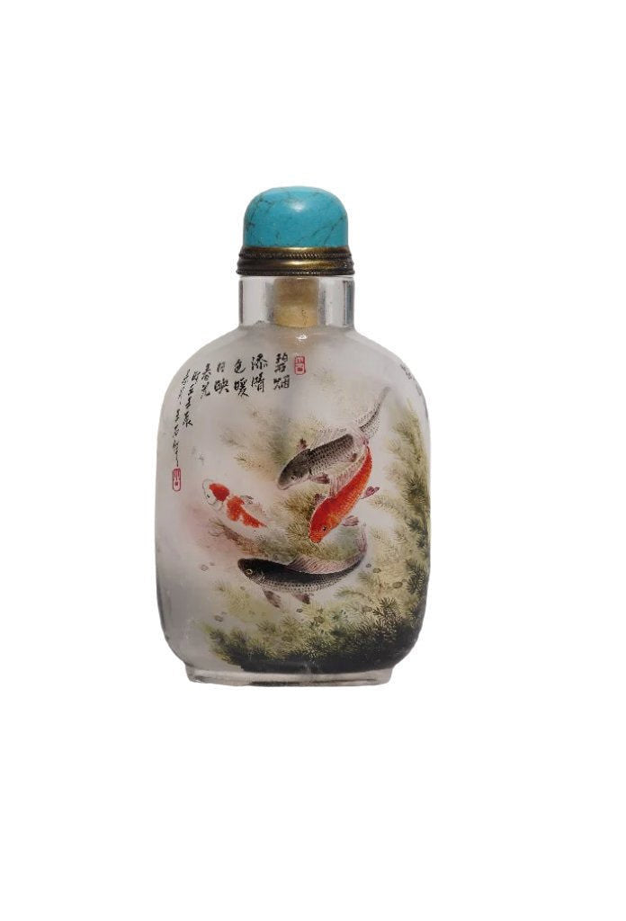 水晶內畫煙壺