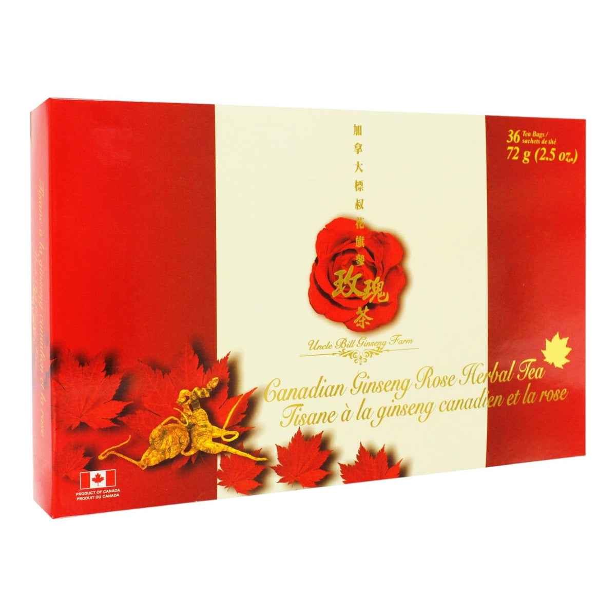 标叔花旗参玫瑰茶 2克/36包