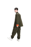 軍綠功夫外套男女皆宜