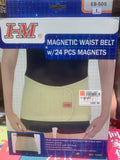 I-m Lumbar Eb-505 Magnetic Waist Belt 24 Pcs Magnets (M)