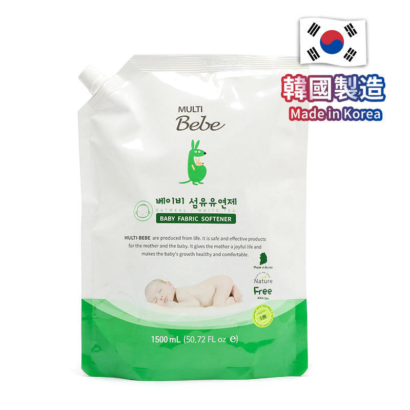 MULTIBEBE - 嬰幼兒柔順劑 補充裝 1500ML
