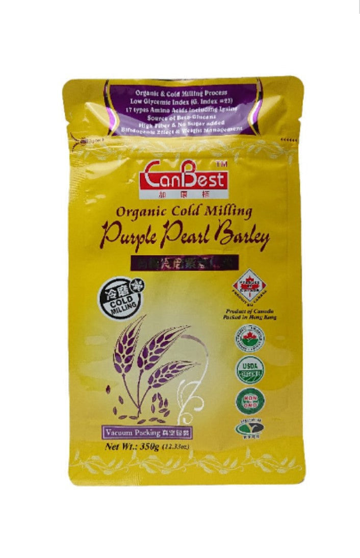 加康栢 有機冷磨紫薏仁粉 (350G)