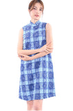 Line & Curve藍格仔無袖連衣裙YL1120-5